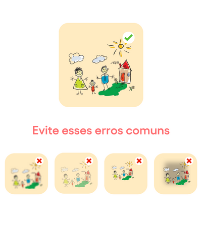 Para um resultado claro e nítido