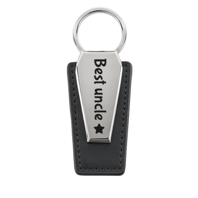 Porta-chaves Personalizado em Couro com Placa...