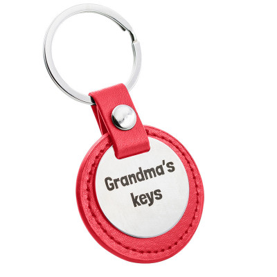 Porta-chaves Circular Gravado Personalizado com...