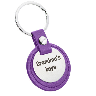 Porta-chaves Circular Gravado Personalizado com...