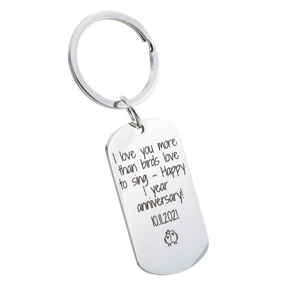 Porta-chaves Estilo Chapa Militar Personalizado