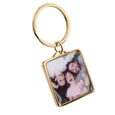 Porta-chaves Quadrado de Luxo Personalizado com...