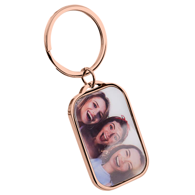 Porta-chaves Retangular de Luxo Personalizado...