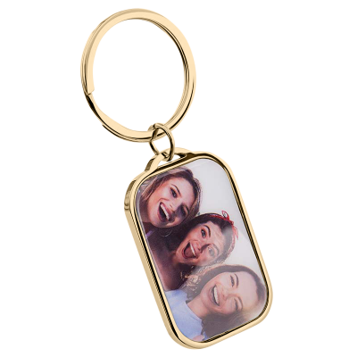 Porta-chaves Retangular de Luxo Personalizado...