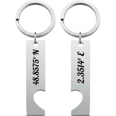 Porta-chaves em Forma de Coração Personalizado...