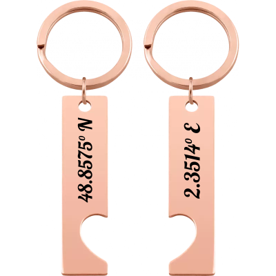 Porta-chaves em Forma de Coração Personalizado...