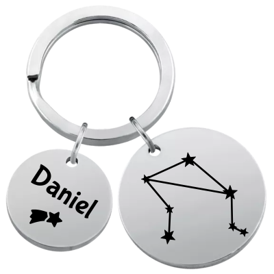 Porta-chaves Circular Personalizado com...