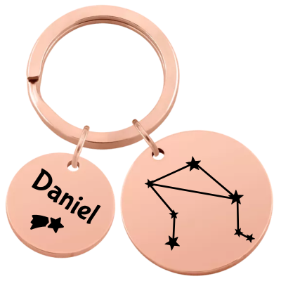 Porta-chaves Circular Personalizado com...