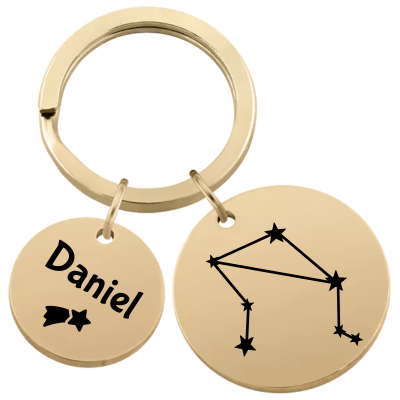 Porta-chaves Circular Personalizado com...